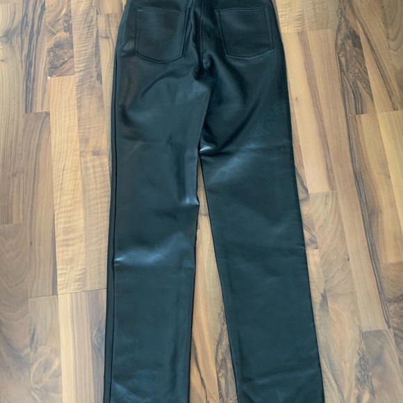 Aritzia’s Melina Black Vegan Leather Pants - Picture 3 of 5